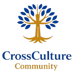 CrossCulture Community rooted tree emblem